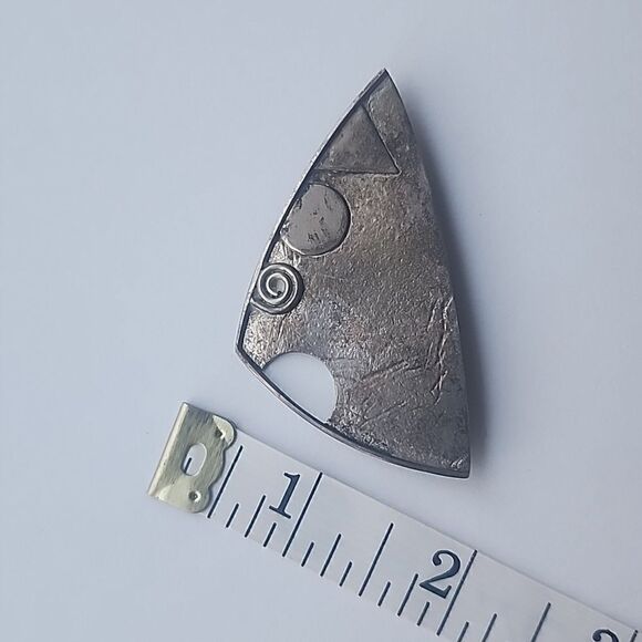 Vintage Barbara Sucherman Womens Modernist Minimalist Brooch Sterling Silver 925 - Picture 7 of 10